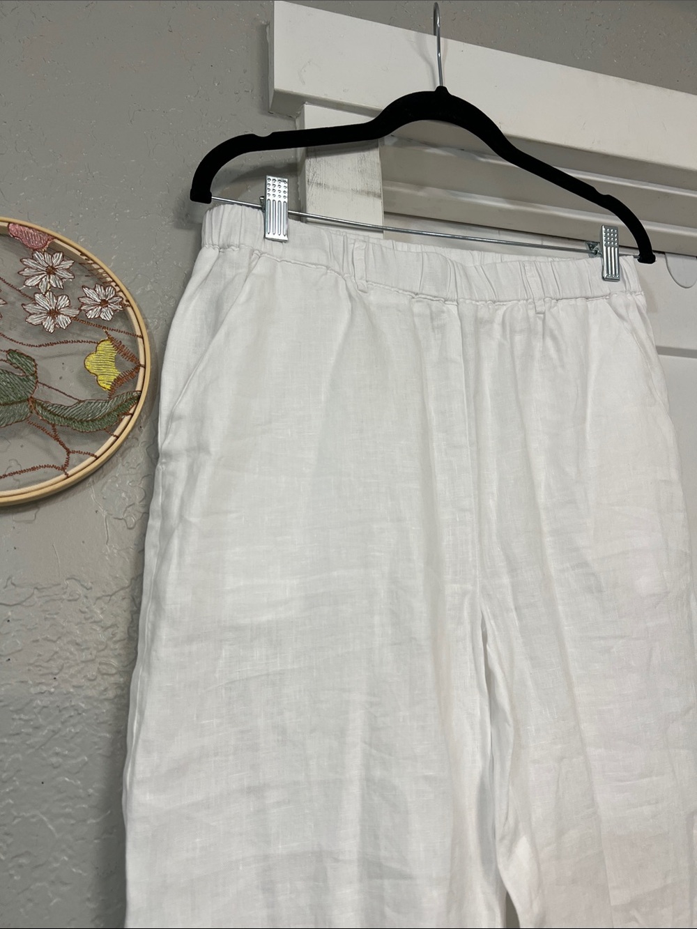 QUINCE 100% EUROPEAN LINEN WOMENS PANTS SIZE MEDIUM NEW WITHOUT TAGS - Picture 4 of 16